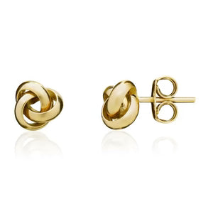 9ct Yellow gold stud earring