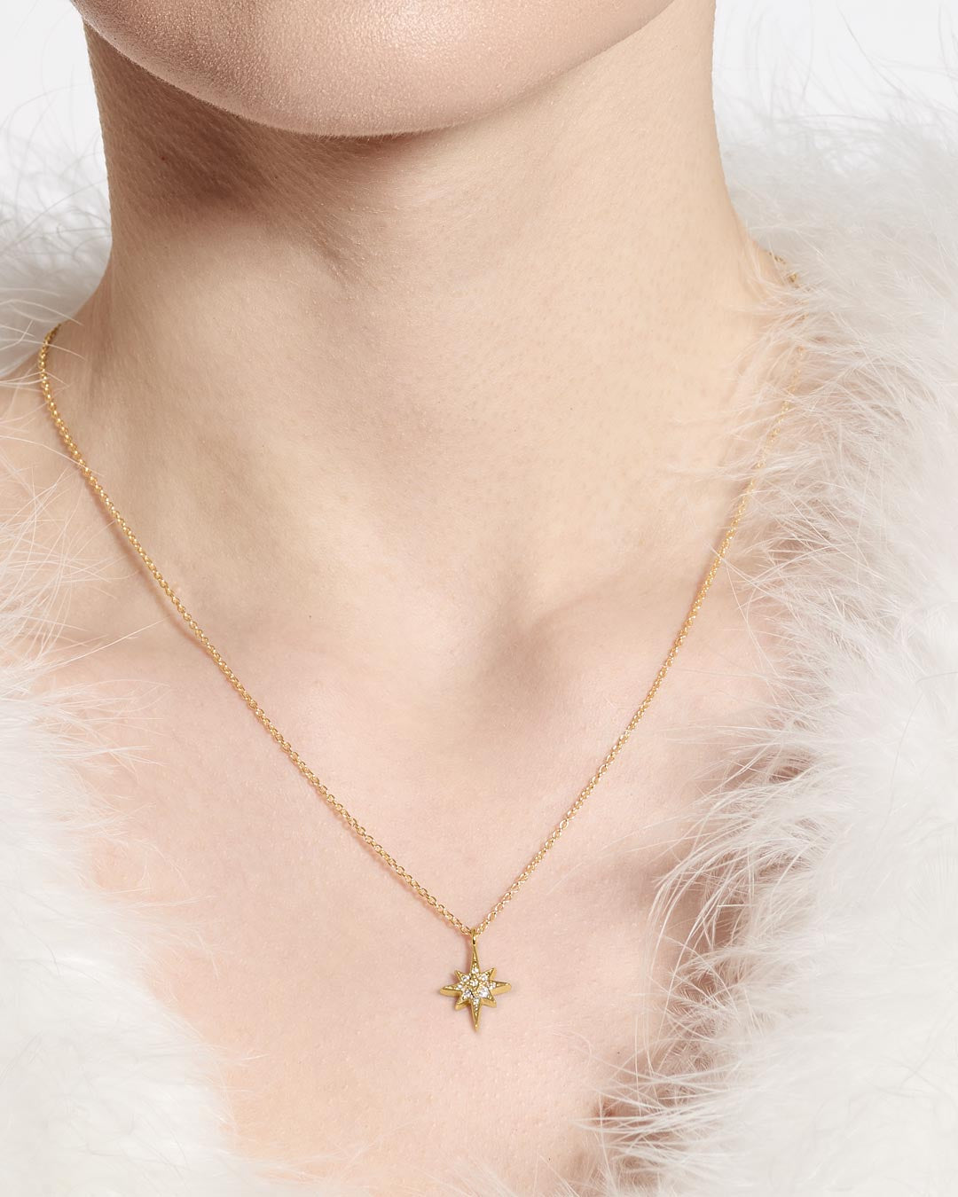 Kit Heath Céleste North Star Golden Petite Necklace