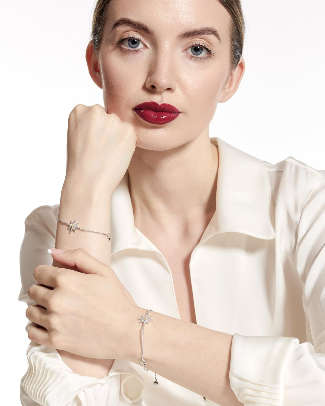 Kit Heath Céleste North Star Golden Two-Tone Station Slider Bracelet