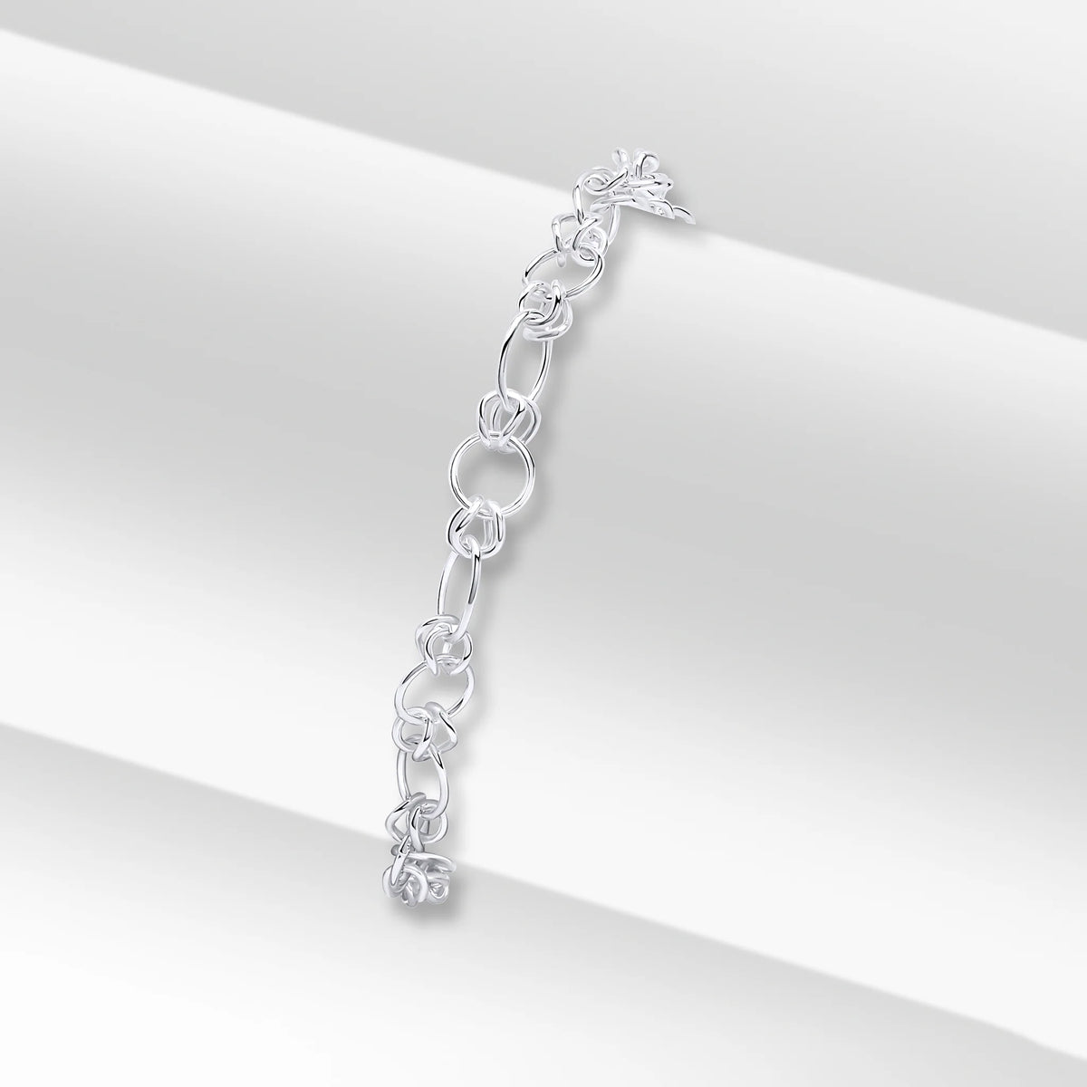 Silver Handmade Oval Bracelet