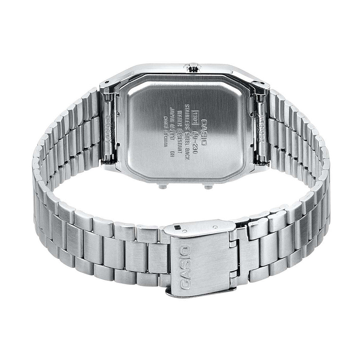 Casio Analogue & Digital S/Steel B/W