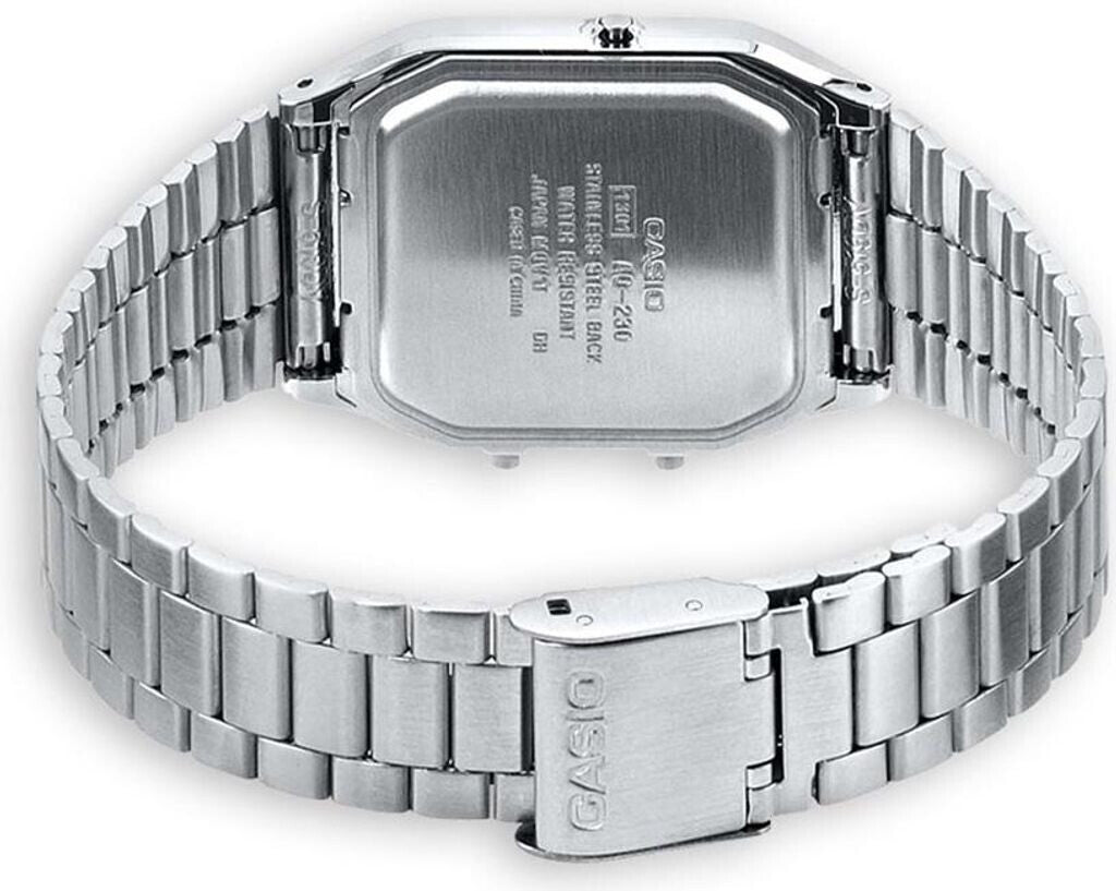 Casio Analogue & Digital S/Steel B/W