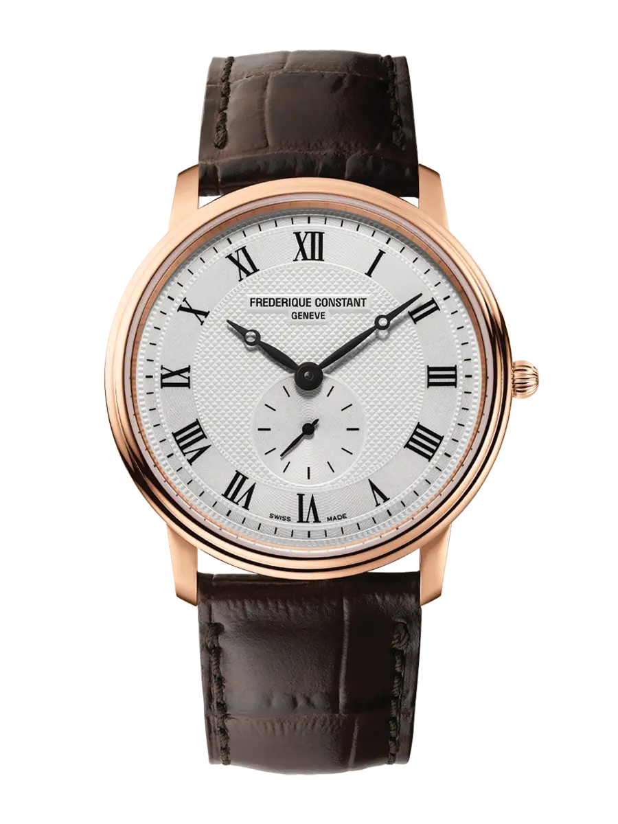 FREDERIQUE CONSTANT CLASSICS SLIMLINE GENTS SMALL SECONDS LEATHER