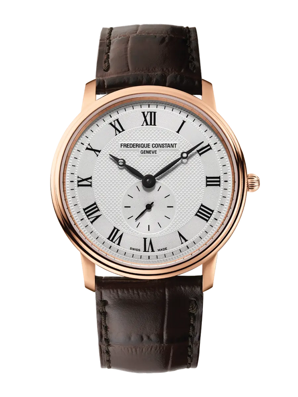 FREDERIQUE CONSTANT CLASSICS SLIMLINE GENTS SMALL SECONDS LEATHER S/W