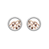 House Of Lor / Earrings / Sterling Silver Irish Gold Ninth Wave Stud Earrings