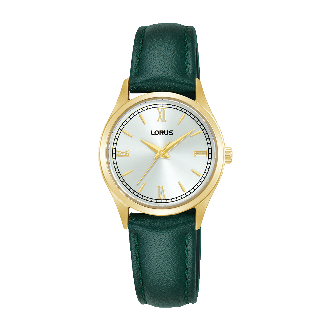 Lorus Ladies Dark Green Leather Strap