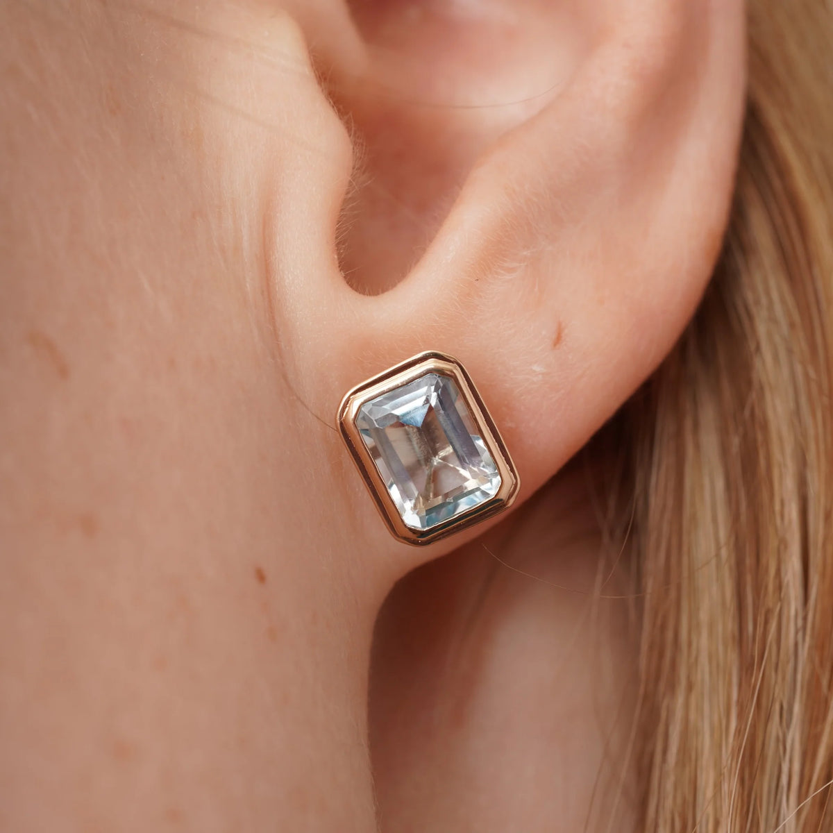 Burren Lagoon Blue Topaz Earrings