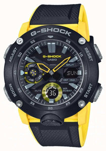 Casio G-shock Carbon Core Guard Black Yellow Strap Watch