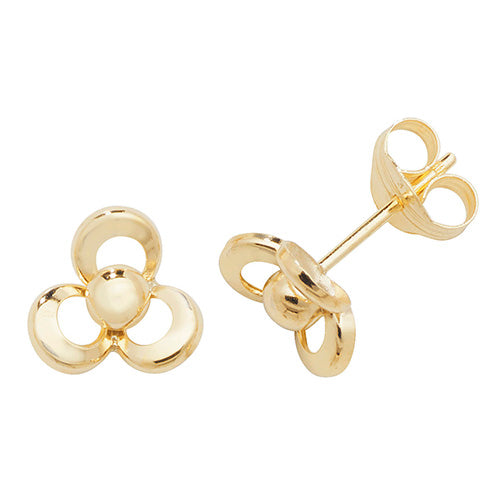 9CT YELLOW GOLD STUD EARRINGS