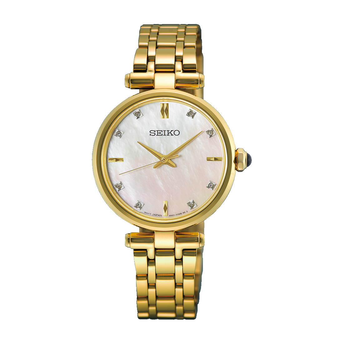 Seiko Diamonds Collection Gold Tone Watch