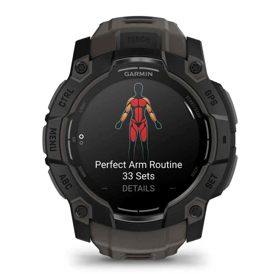 Instinct 3 – 50 mm, Black With Charcoal Band