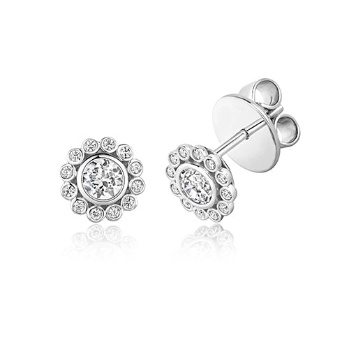 LAPIDARY CLUSTER STUDS