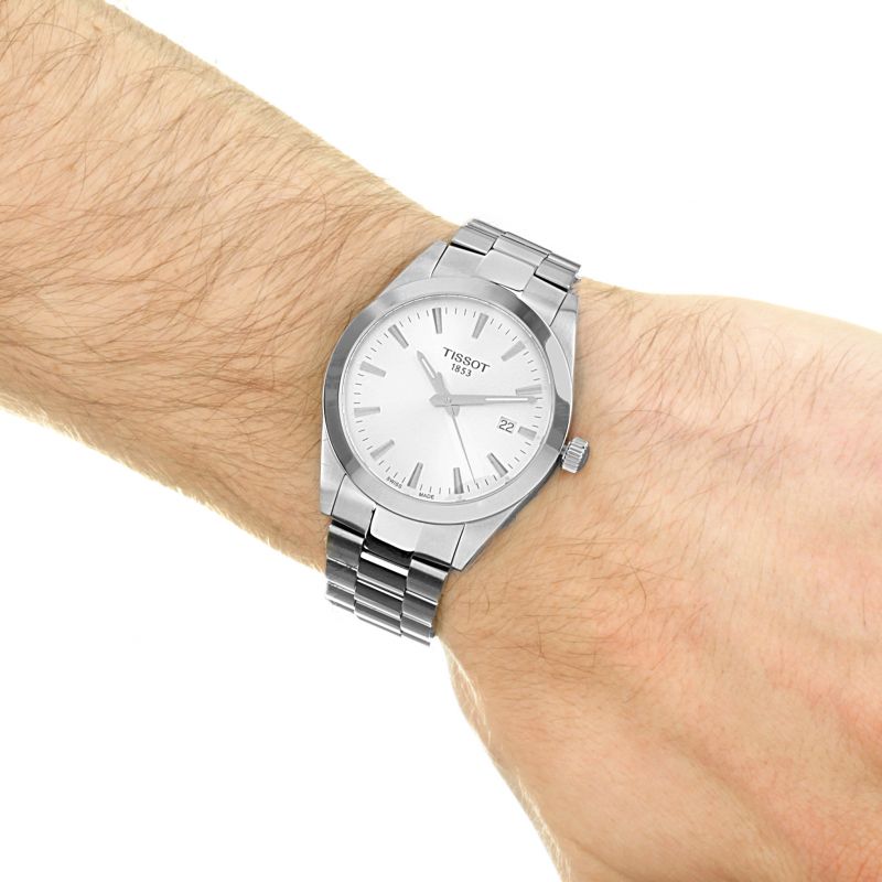 Tissot gentleman best sale silver dial