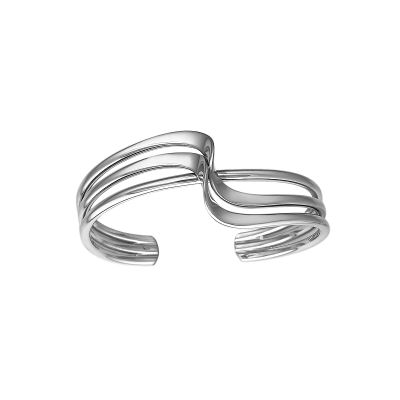Silver Soaring Wing Grab Bangle