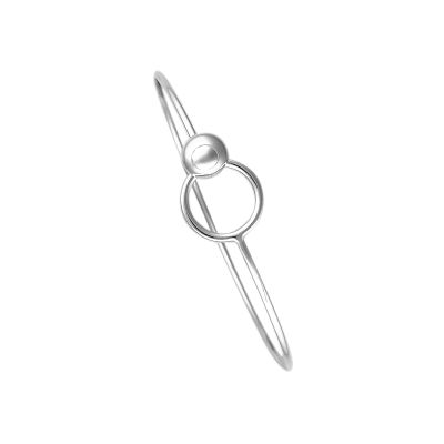 Silver Orbit Clip Bangle