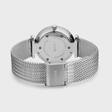 Cluse Triomphe Full Silver Colour Mesh Bracelet Watch