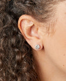 Sterling Silver April Birthstone Earrings