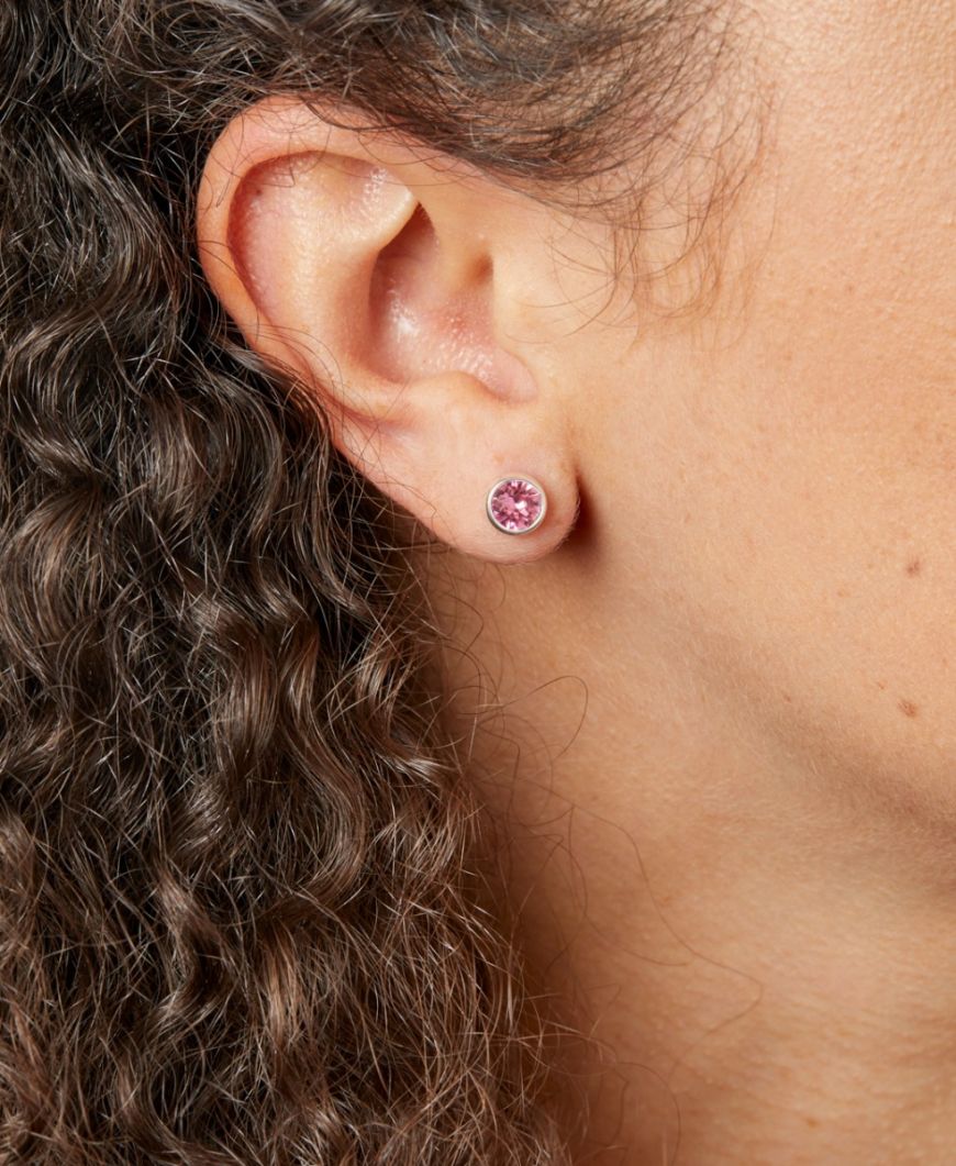 Sterling Silver October Birthstone Earrings