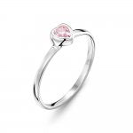 Jo for Girls sterling silver pink cubic zirconia ring