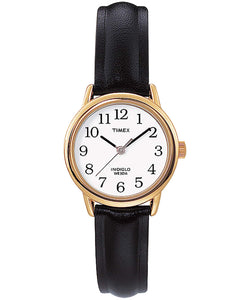 Timex Easy Reader 25mm Black Leather Strap Watch