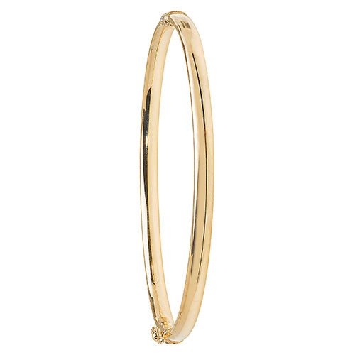 9ct Yellow Gold Hinged Bangle