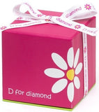 D for Diamond Heart Expanding Bangle With Diamond