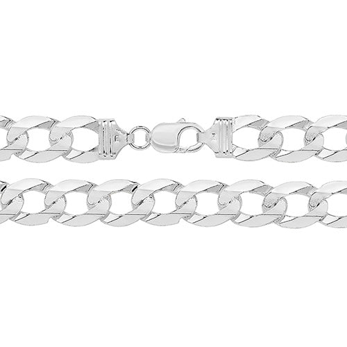 Sterling Silver Flat Open Curb Bracelet