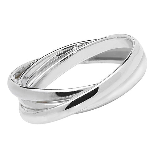 Sterling Silver Ladies Russian Wedding Ring