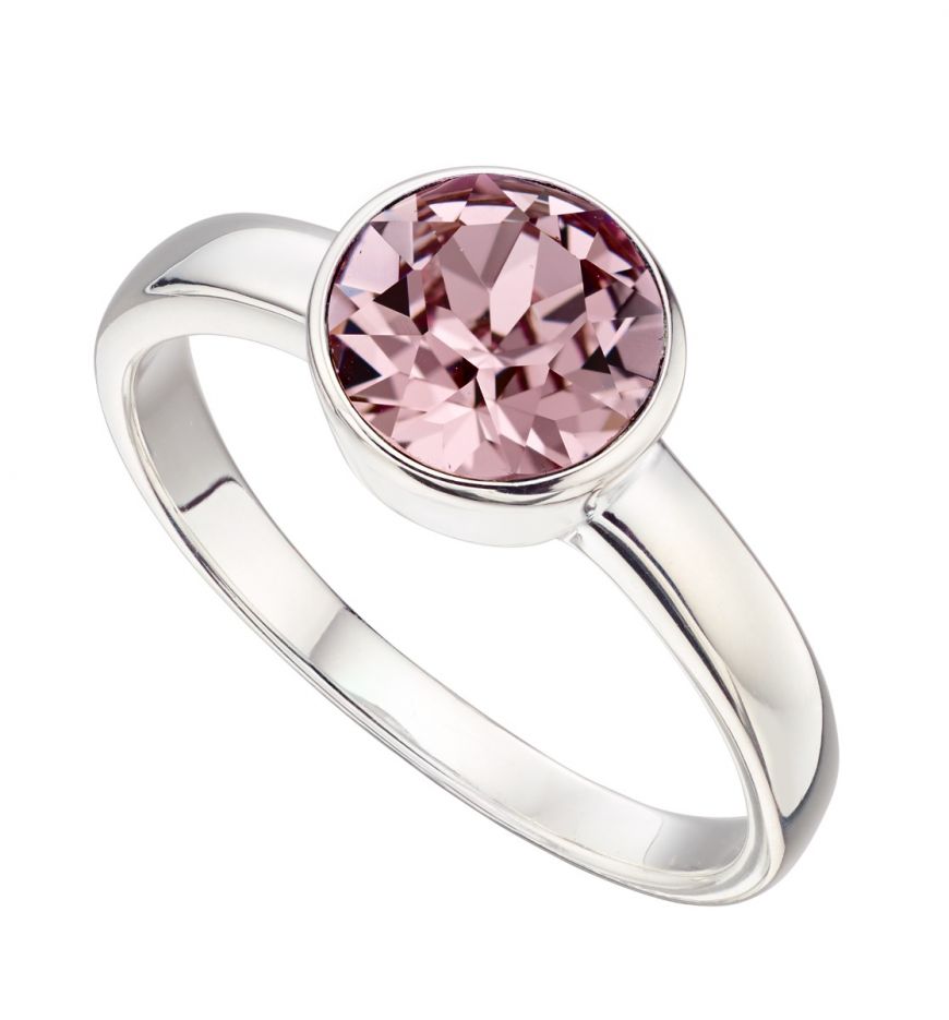Silver June Birthstone Ring