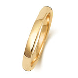 9ct Yellow Gold 2mm Court Wedding Ring