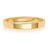 18ct Yellow Gold 2.5mm Flat Court Wedding Ring