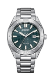 Citizen Green Dial Eco-Drive 100M Stainless Steel Watch