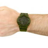 Casio 'G-Shock' Green, LCD and Khaki Resin Quartz Chronograph Radio-Controlled Watch