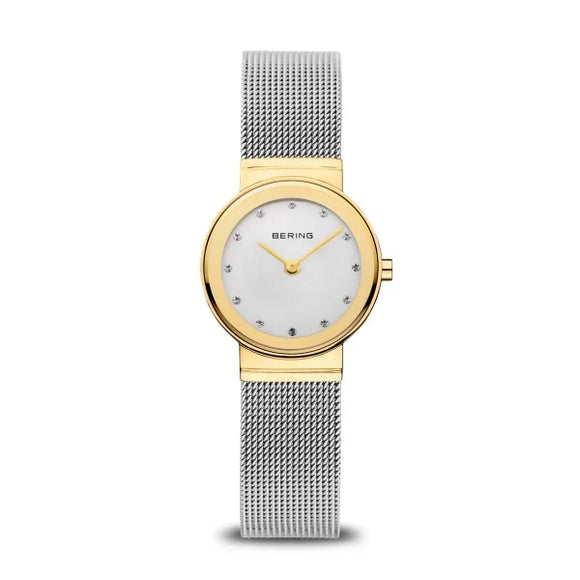 Bering Classic Ladies | polished gold plate | Mesh Bracelet Watch
