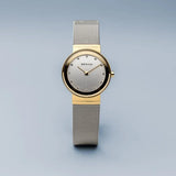 Bering Classic Ladies | polished gold plate | Mesh Bracelet Watch