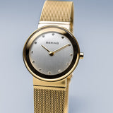 Bering Classic | polished gold | Mesh Bracelet Watch