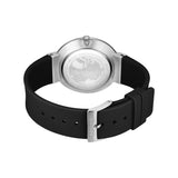 Bering Classic | polished silver | Black Silicione S/W