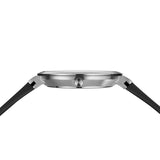 Bering Classic | polished silver | Black Silicione S/W