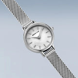 Bering Ladies Classic | polished silver | Mesh Bracelet Watch