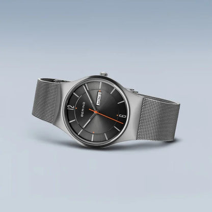 Bering Classic | brushed grey | Mesh Bracelet Watch