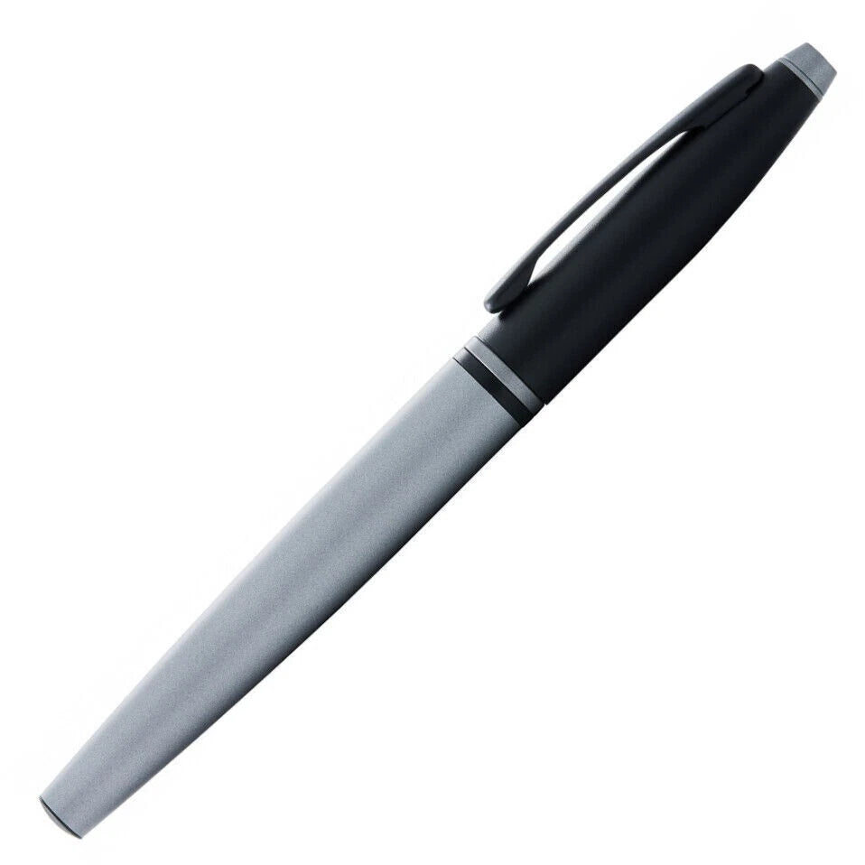 Cross Calais Matte Gray and Black Lacquer Rollerball Pen