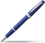 Bailey Light Polished Blue Resin Rollerball Pen