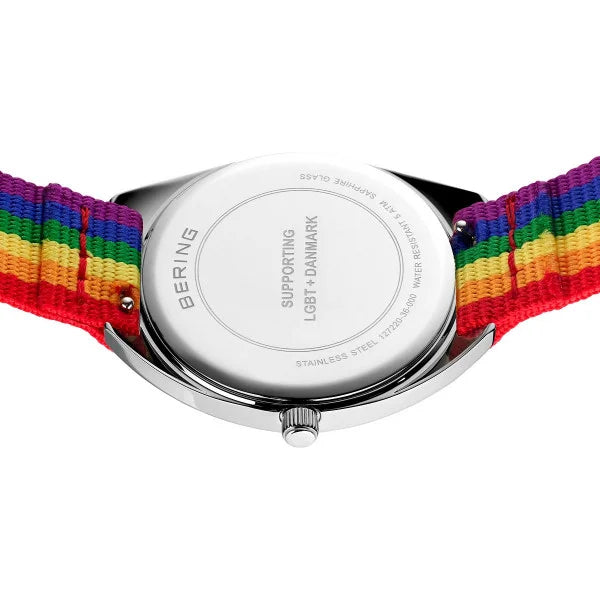 Bering Classic | polished silver | Unisex Mesh Bracelet