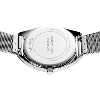 Bering Classic | polished silver |Unisex Mesh Bracelet