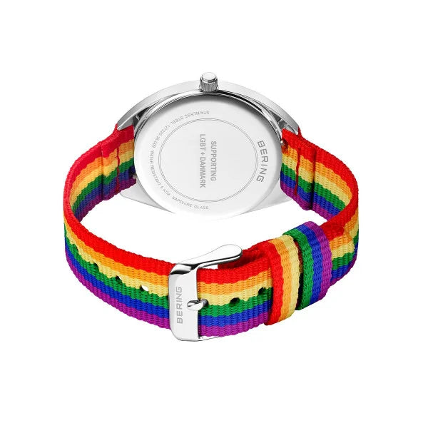 Bering Classic | polished silver |Unisex Mesh Bracelet