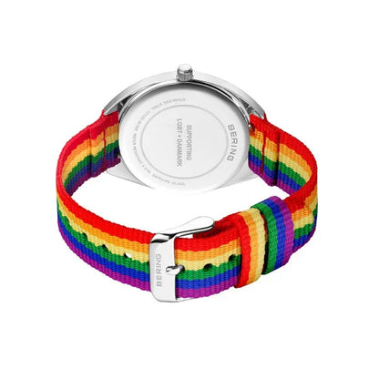 Bering Classic | polished silver |Unisex Mesh Bracelet