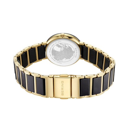 Bering Black Ceramic Polished Gold