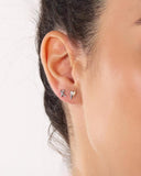 Desire Kiss Heart & Kiss Mismatch Stud Earrings