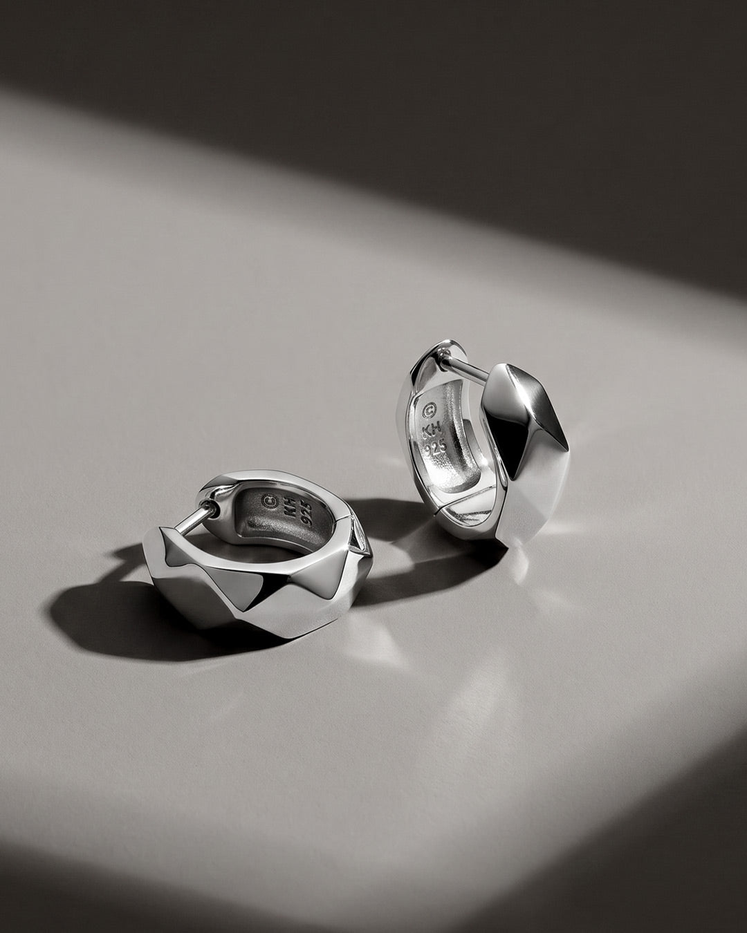 Kit Heath Glint Geo Wide Hoop Earrings
