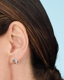 Kit Heath Coast Pebble Smooth Stud Earrings